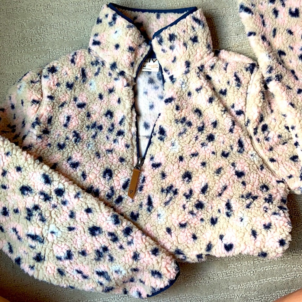 sherpa hoodie pullover